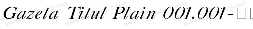 Gazeta Titul Plain 001.001字体转换